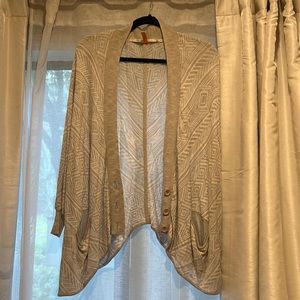Twelfth streets by Cynthia Vincent geometric cardigan S